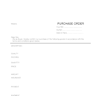 구매주문서 (영문) (Purchase Order) 구매주문서 (영문) (Purchase Order)